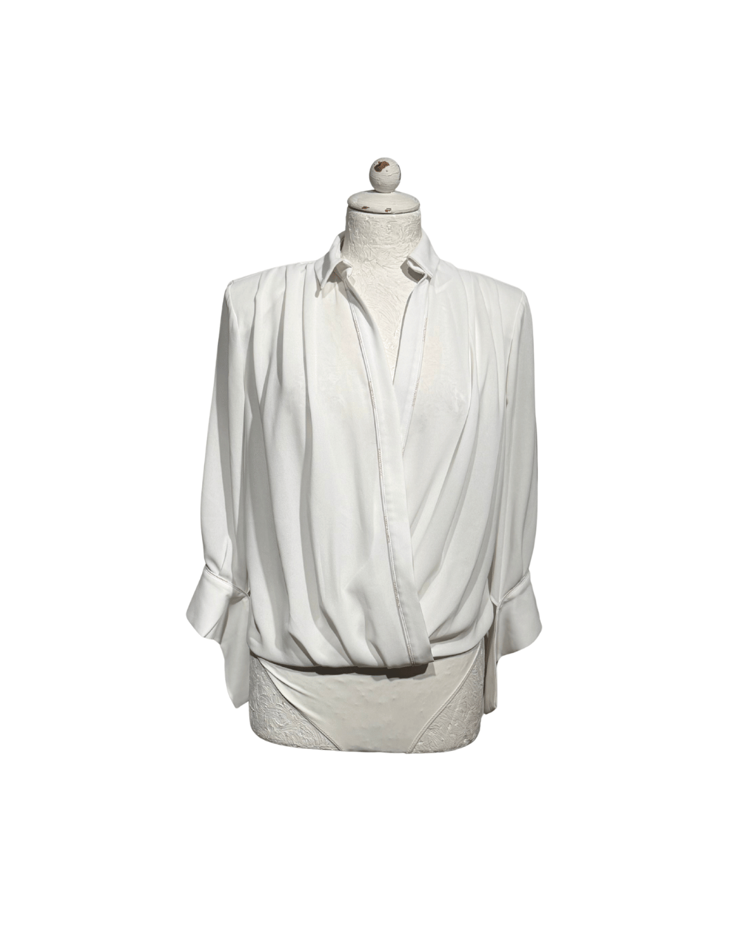 BODY CAMICIA ELISABETTA FRANCHI BIANCA Tg 42