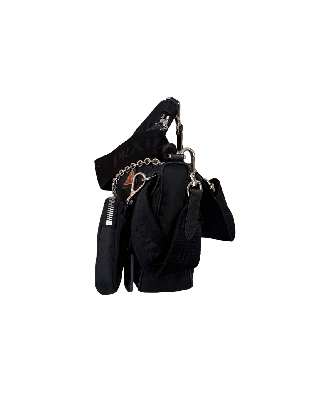 PRADA RE-EDITION 2005 NERA LOGO ROSSO
