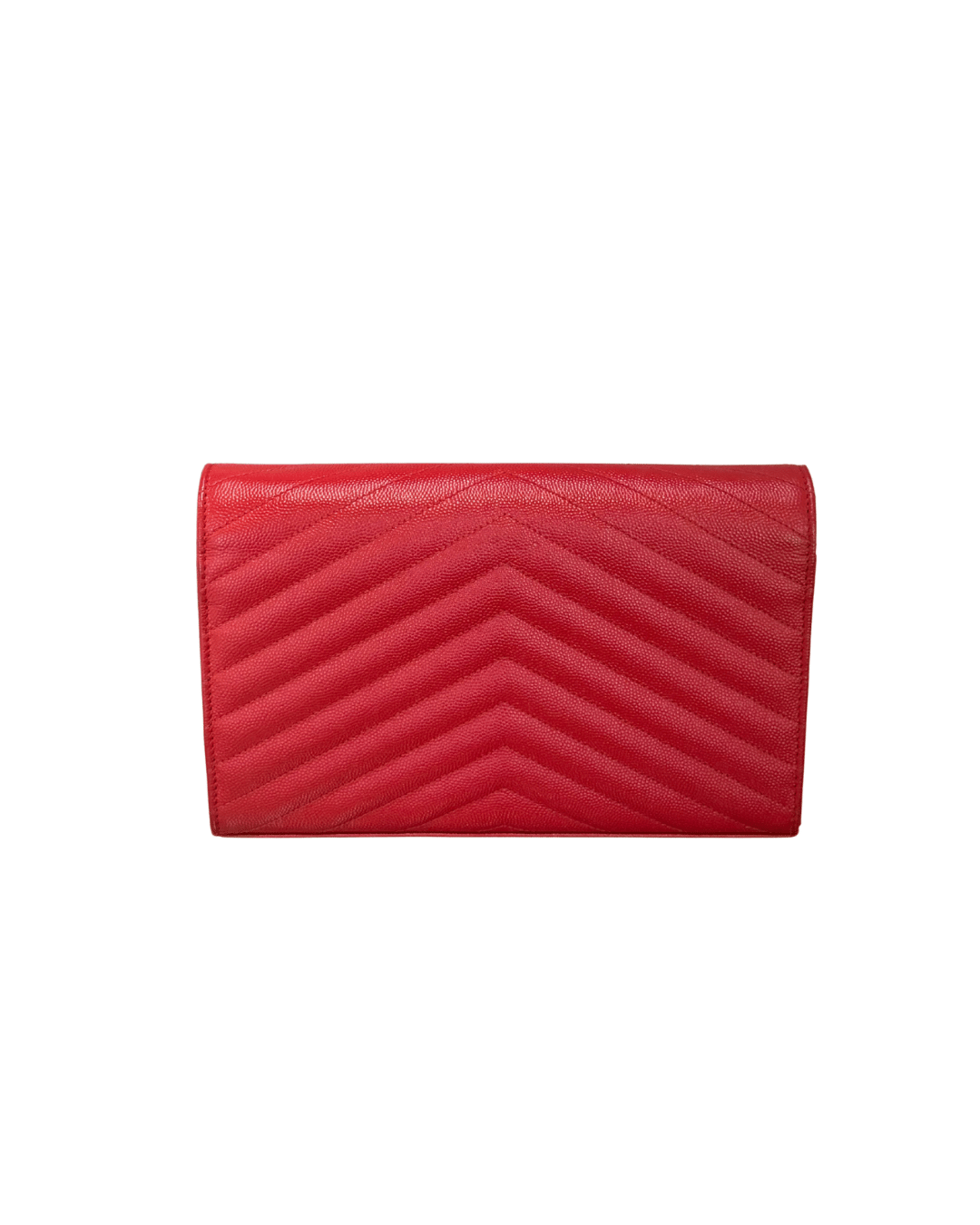 CASSANDRA YSL PELLE GRAIN DE POUDRE ROSSA