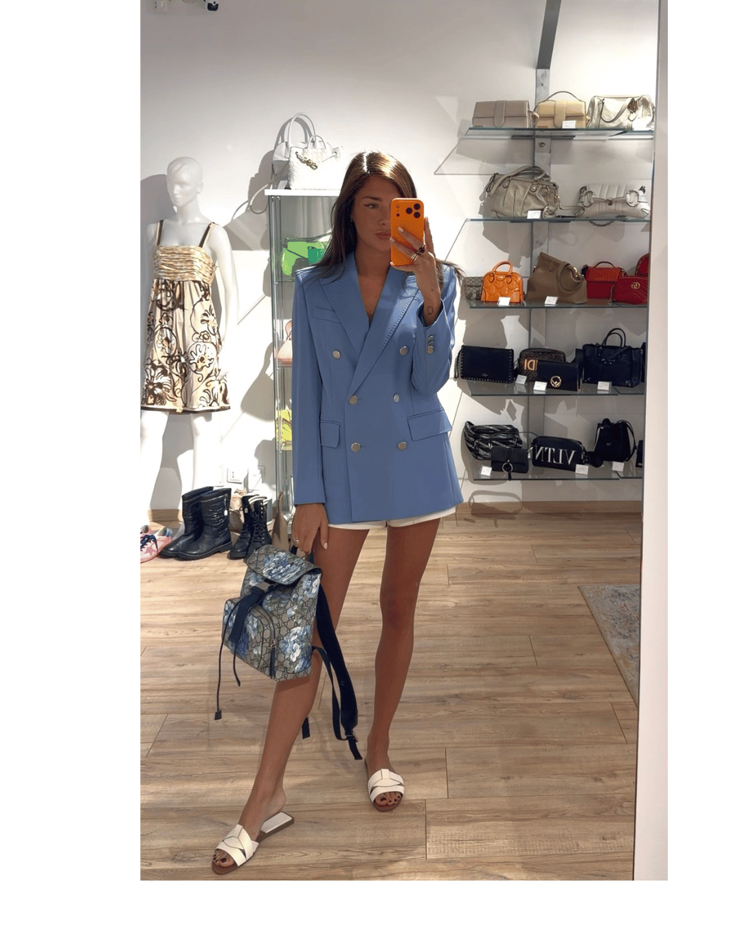 BLAZER MAXMARA DOPPIPETTO AZZURRO Tg 42