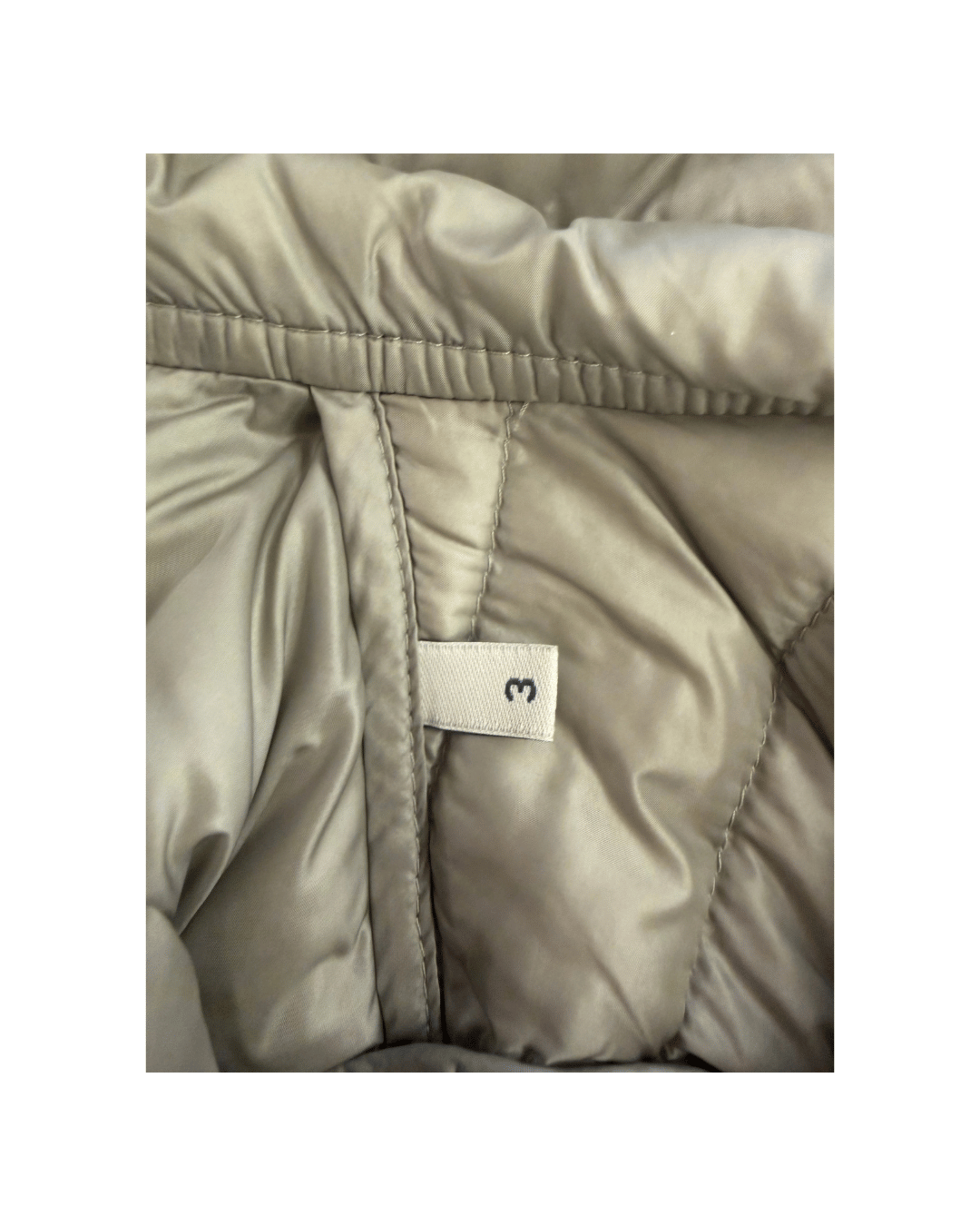 PIUMINO 100 GRAMMI MONCLER GRIGIO CON CAPPUCCIO Tg 44