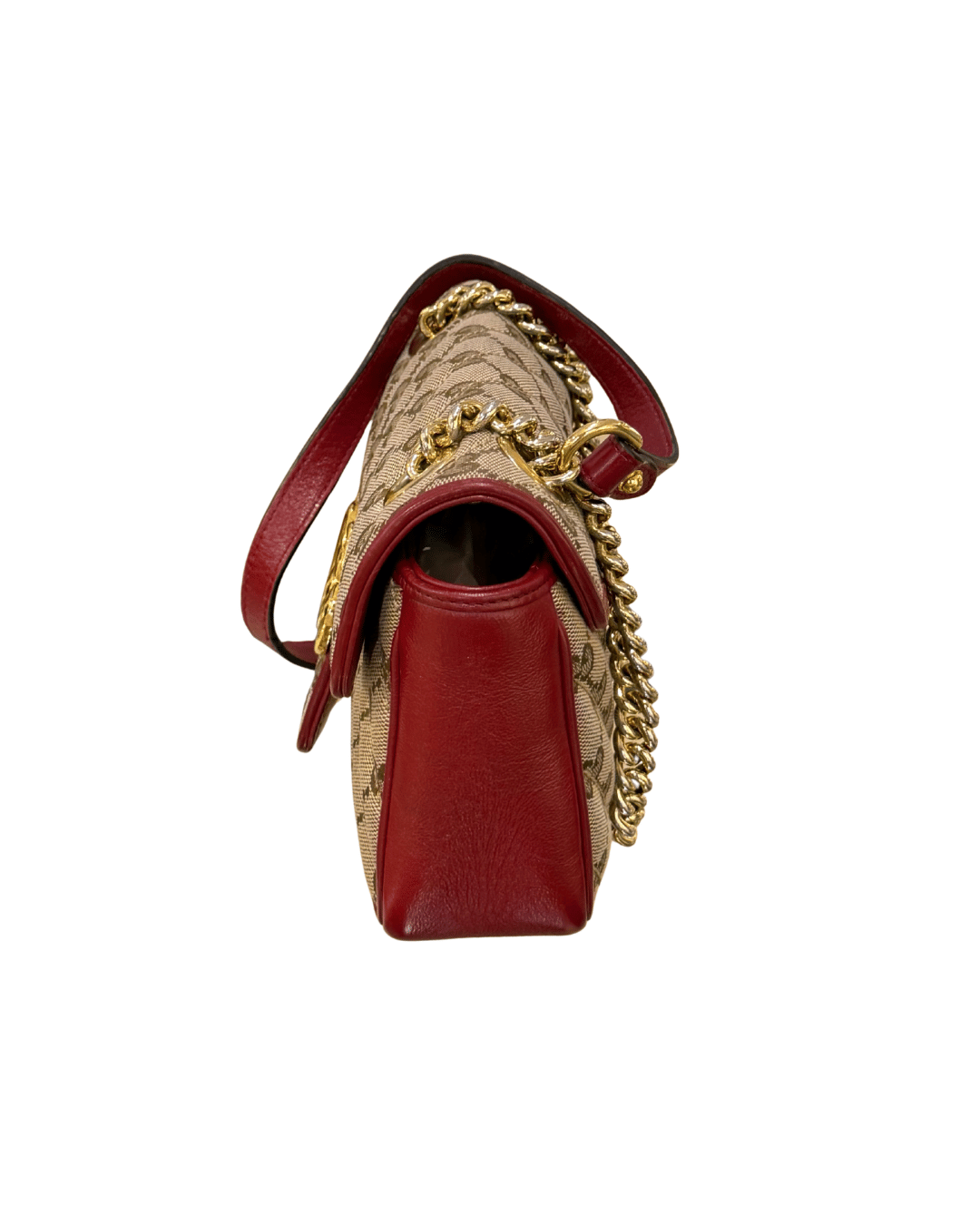 GUCCI MARMONT SMALL GG SUPREME RIFINITURE ROSSE