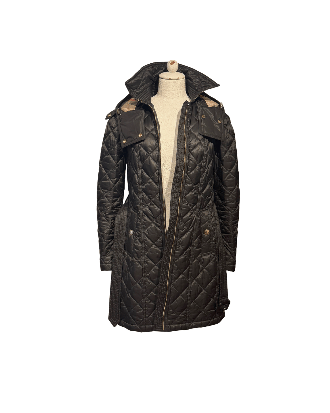 PIUMINO BURBERRY NERO TRAPUNTATO Tg S