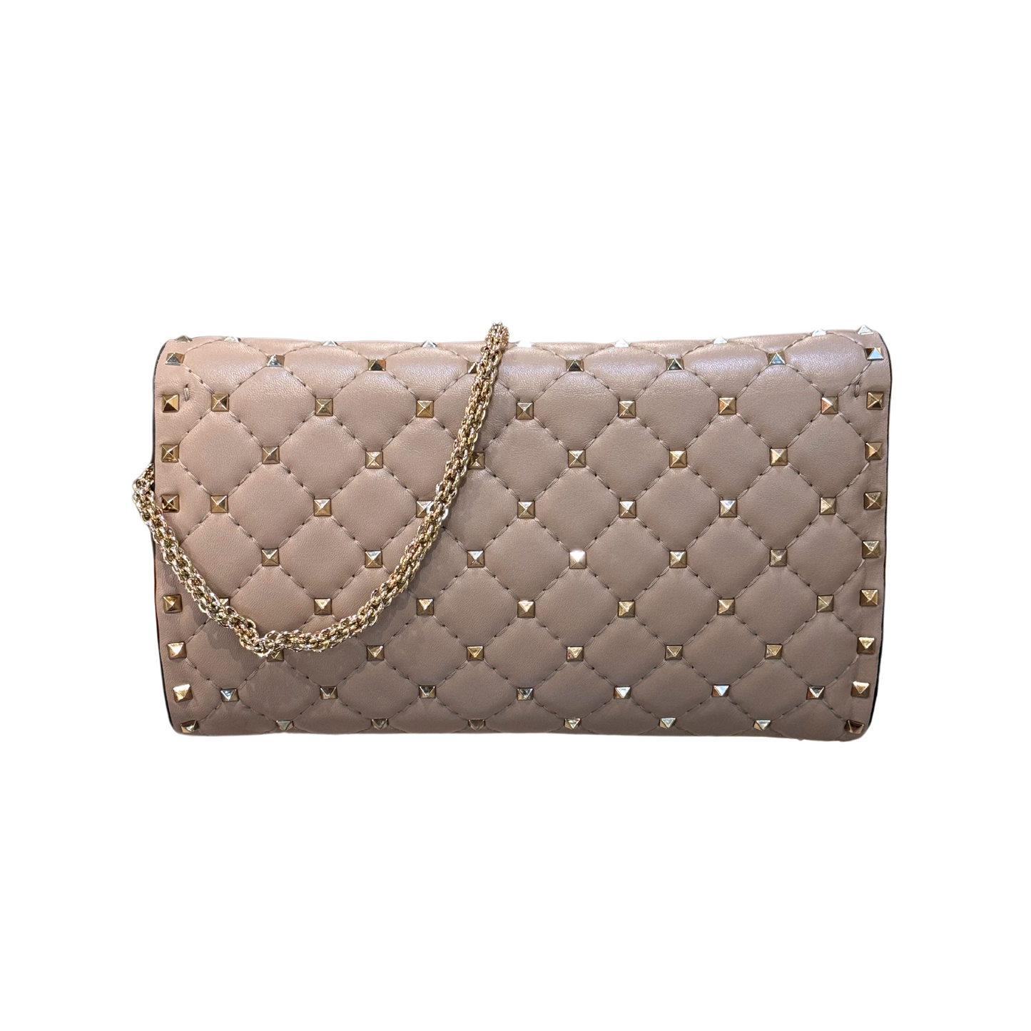 POCHETTE SPIKE NUDE/ ROSA ANTICO