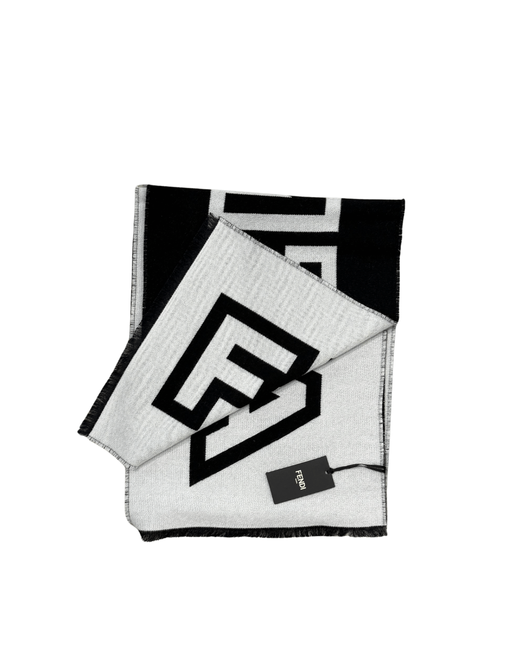 SCIARPA FENDI BIANCA E NERA