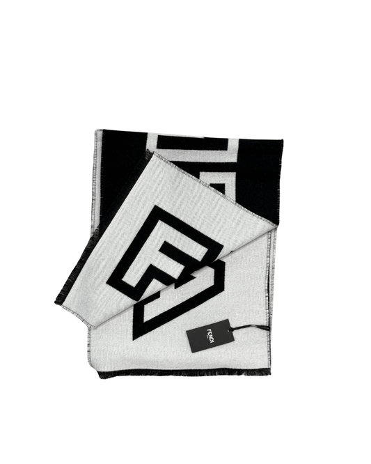 SCIARPA FENDI BIANCA E NERA