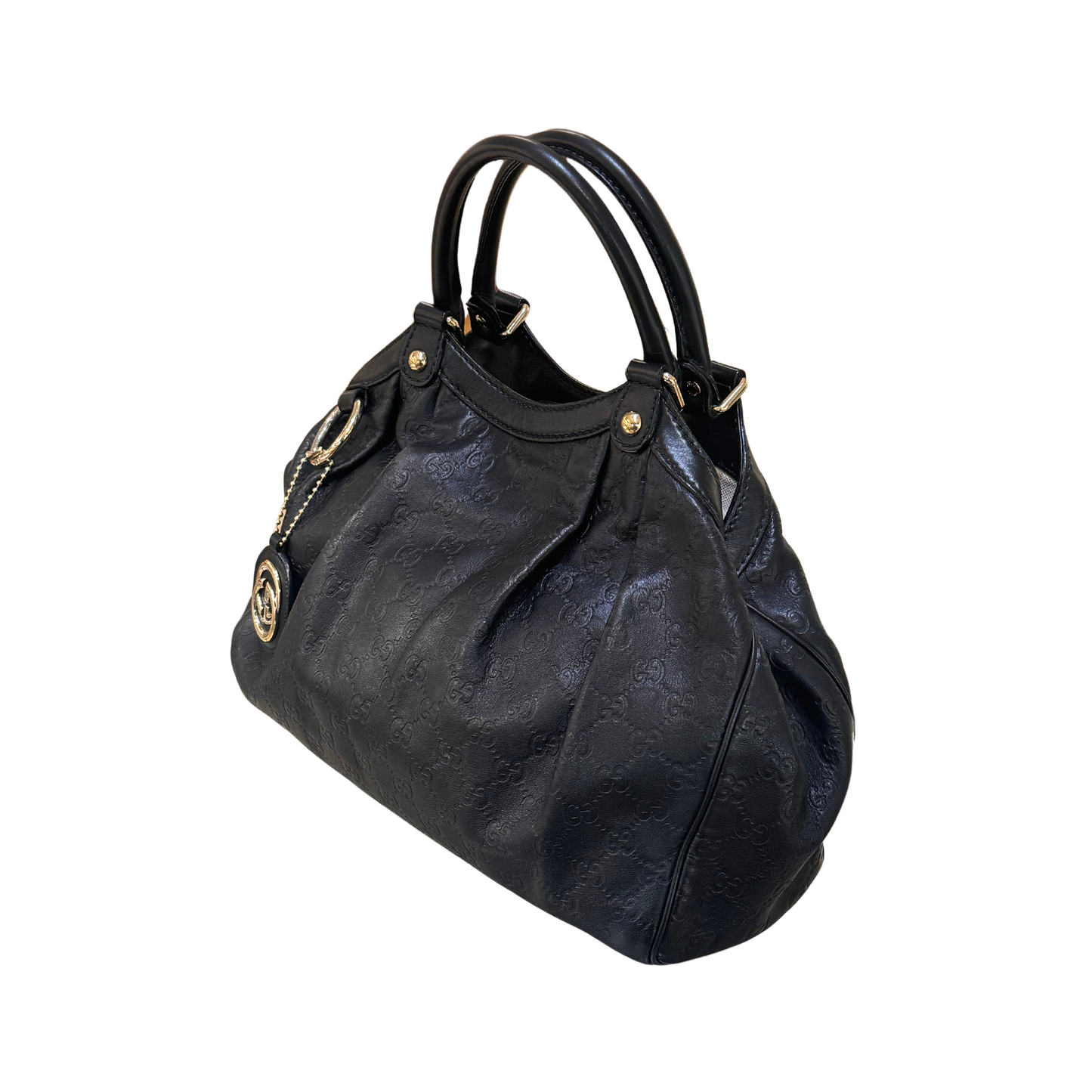 BORSA GUCCI NERA IN PELLE