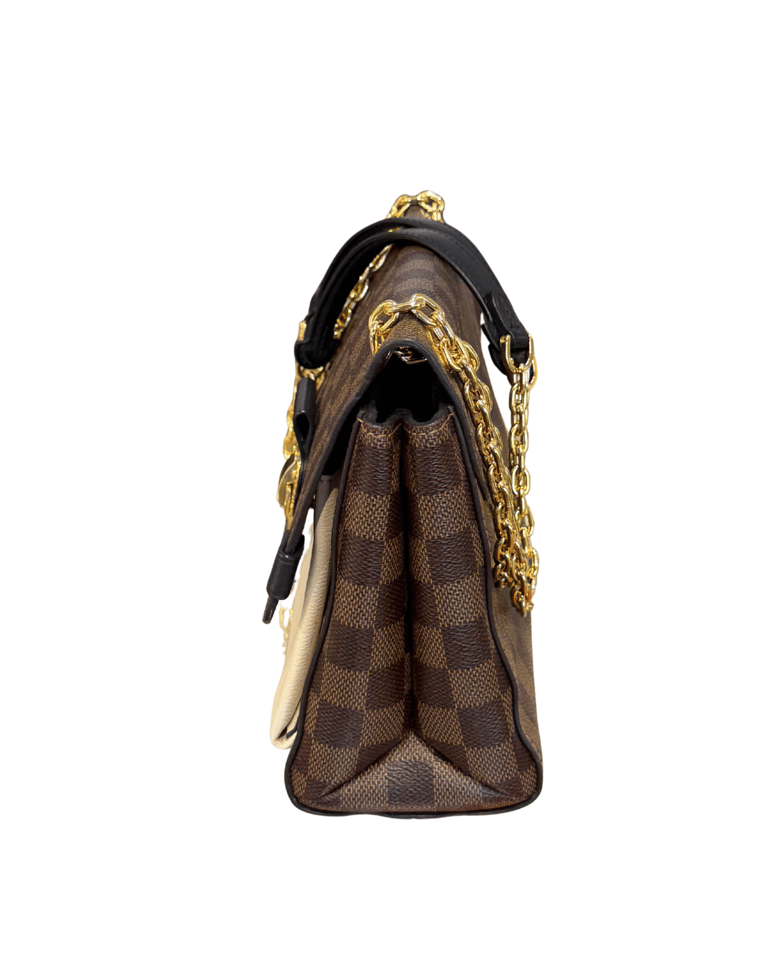 VAVIN PM LOUIS VUITTON DAMIER EBENE RIFINITURE CREMA