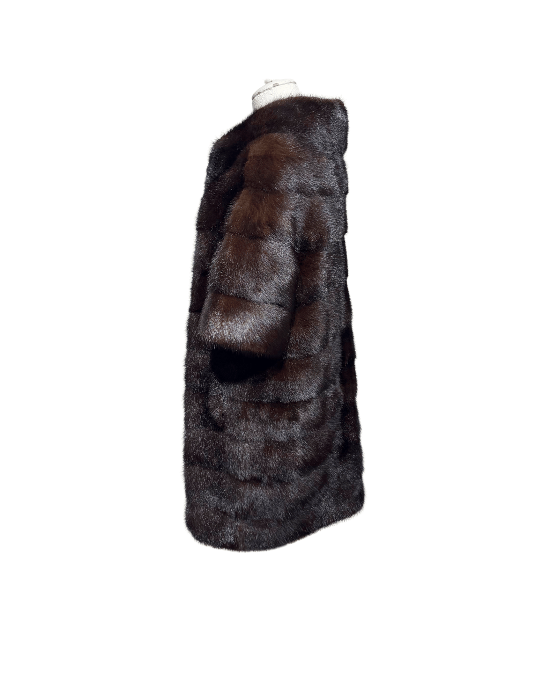 PELLICCIA VISONE MARRONE SCURO