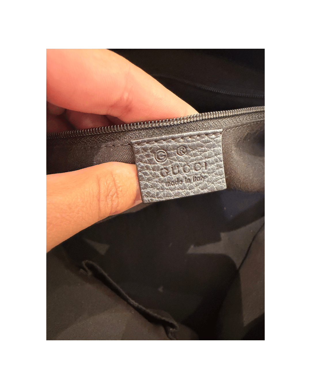 SHOPPER GUCCI ABBEY D-RING TESTA DI MORO PELLE