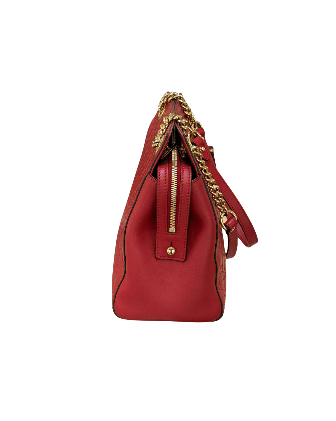 BORSA GUCCI GUCCISSIMA ROSSA MANICI DORATI