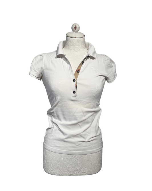 POLO BURBERRY BIANCA Tg XS