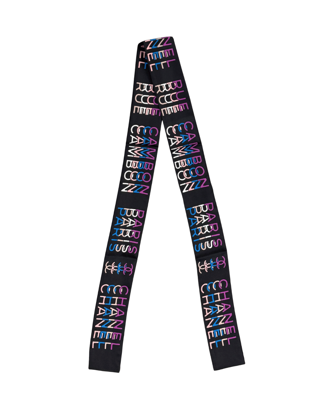 TWILLY CHANEL NERO CON SCRITTE