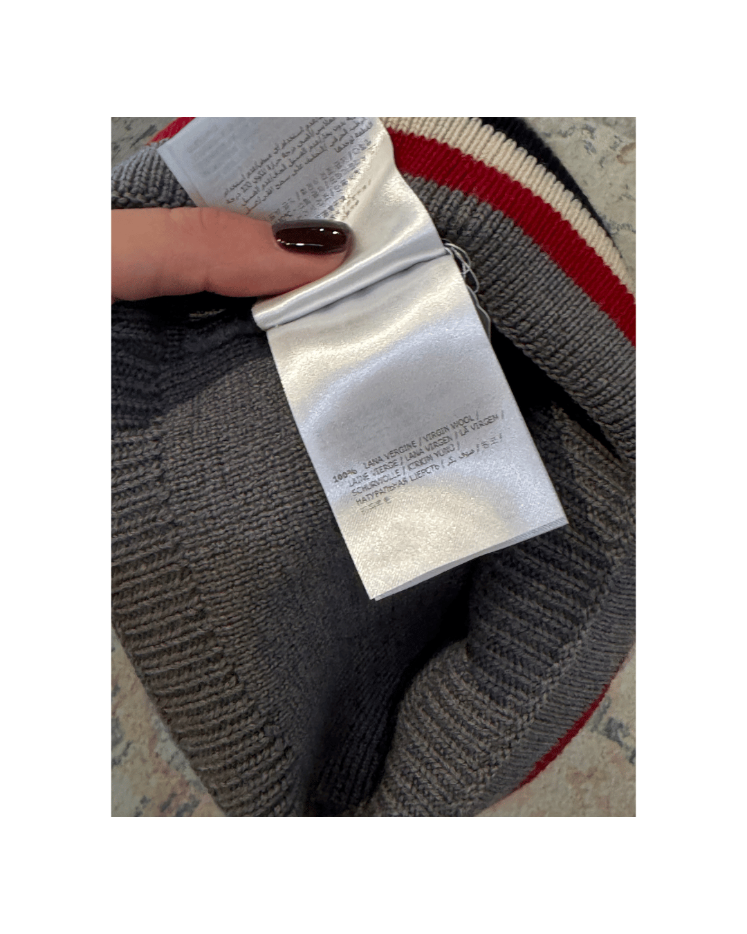 CUFFIA MONCLER LANA GRIGIA