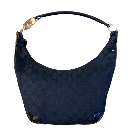 MEZZALUNA GUCCI NERA MONOGRAM