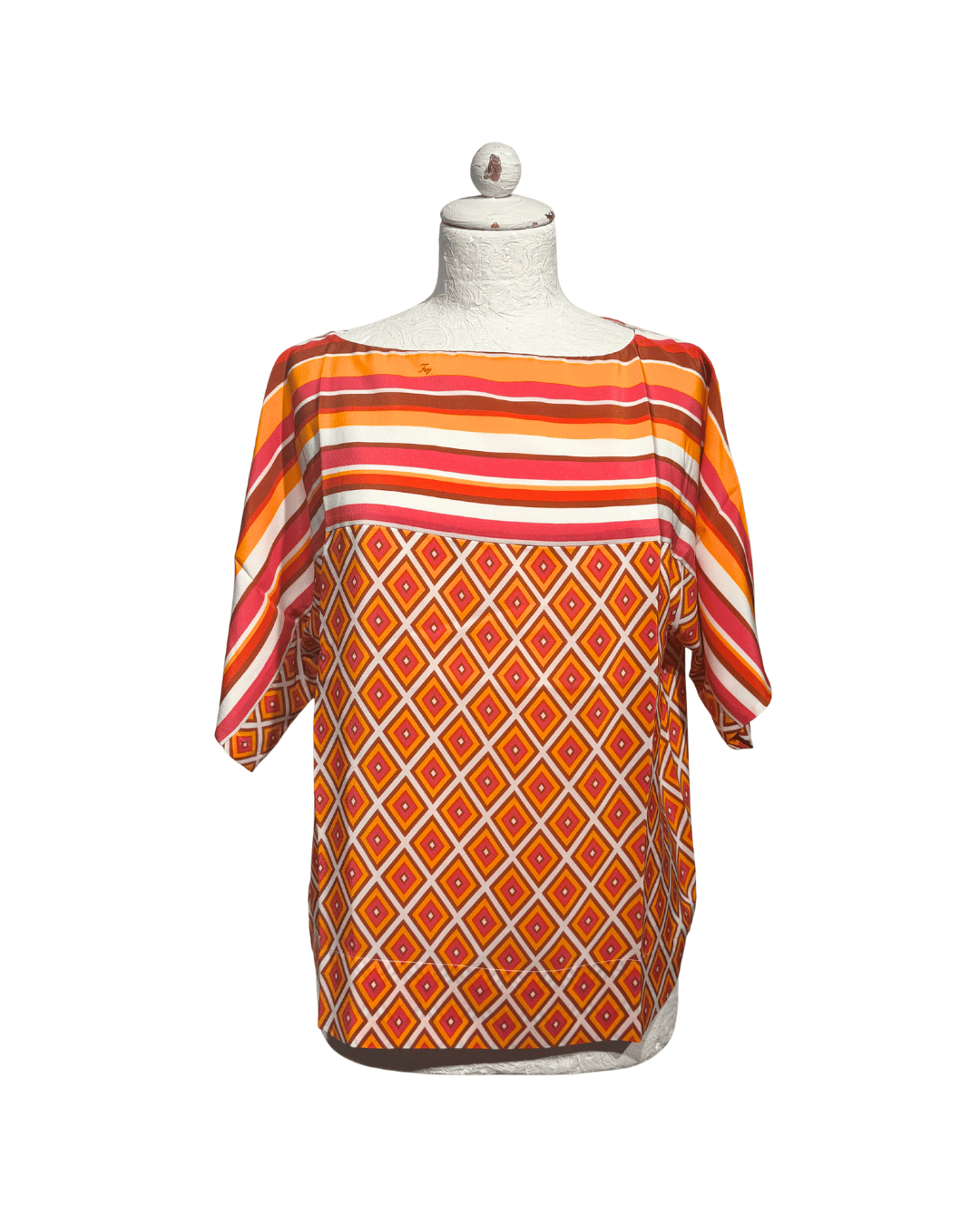 BLUSA FAY PURA SETA COLORATA TG S