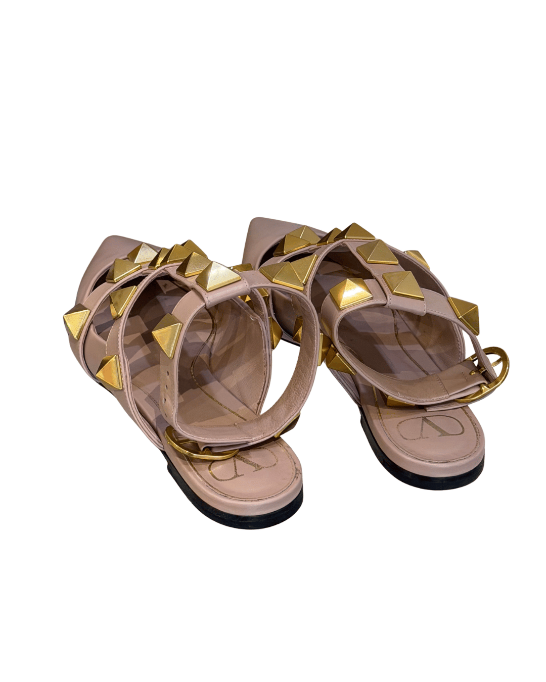 BALLERINE VALENTINO ROMAN STUD NUDE CON BORCHIE Nr 40