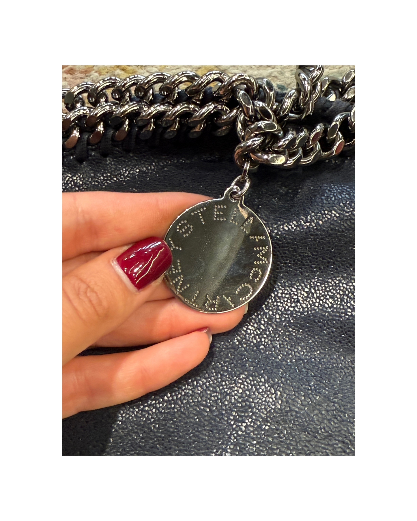 FALABELLA TRE CATENE BLU SCURO