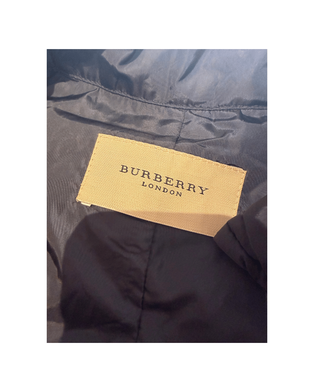 GILET BURBERRY LONDON TRAPUNTATO BLU NAVY Tg M