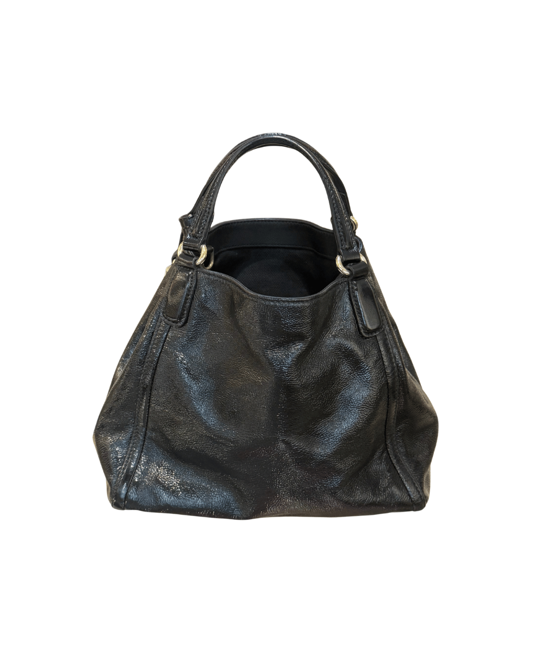 GUCCI SOHO PELLE VERNICIATA NERA