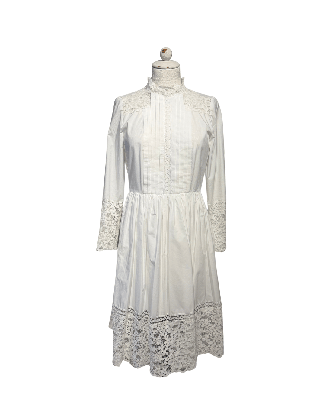 ABITO SANDRO PARIS BIANCO CON DETTAGLI PIZZO