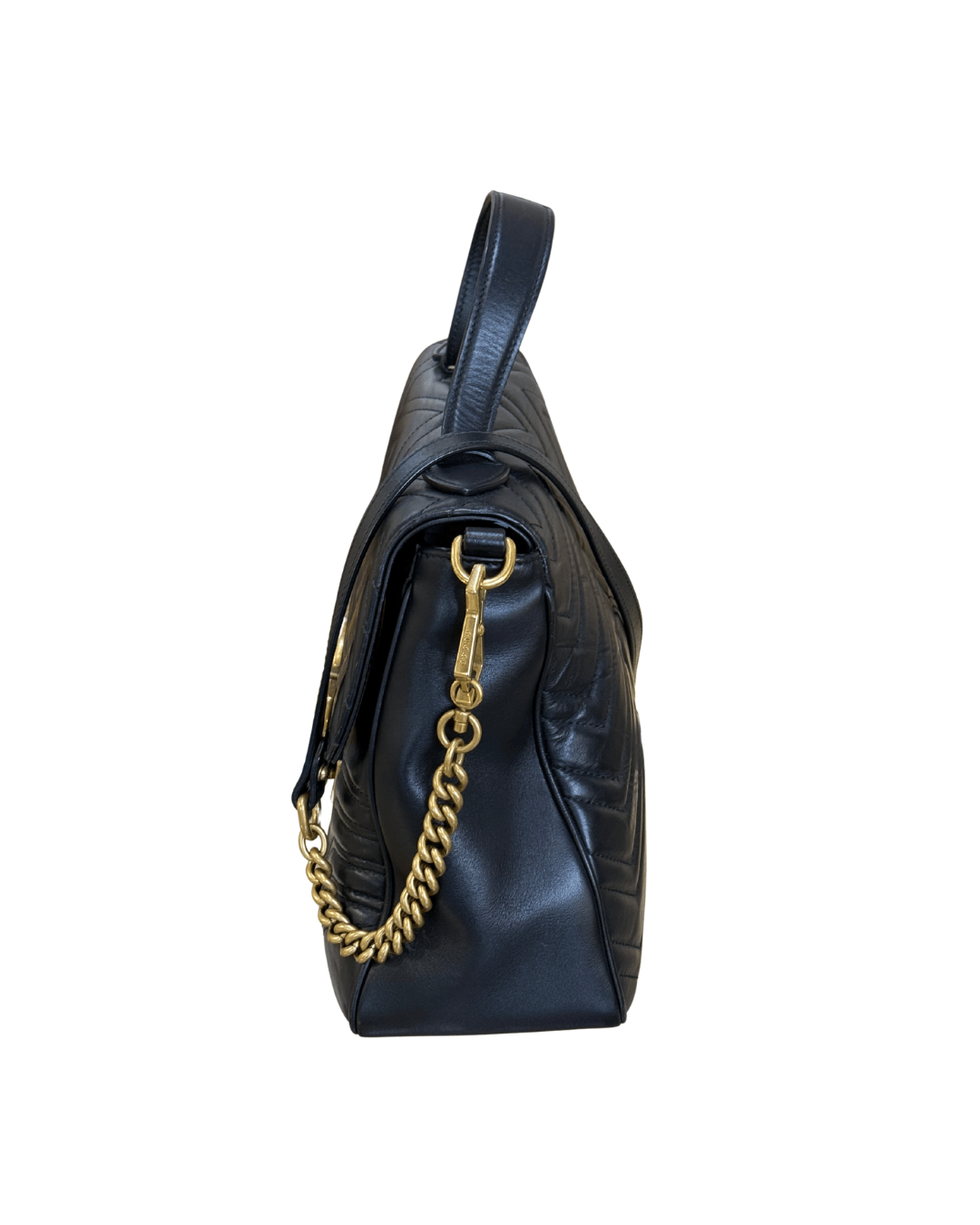 GUCCI MARMONT HANDLE BAG NERA