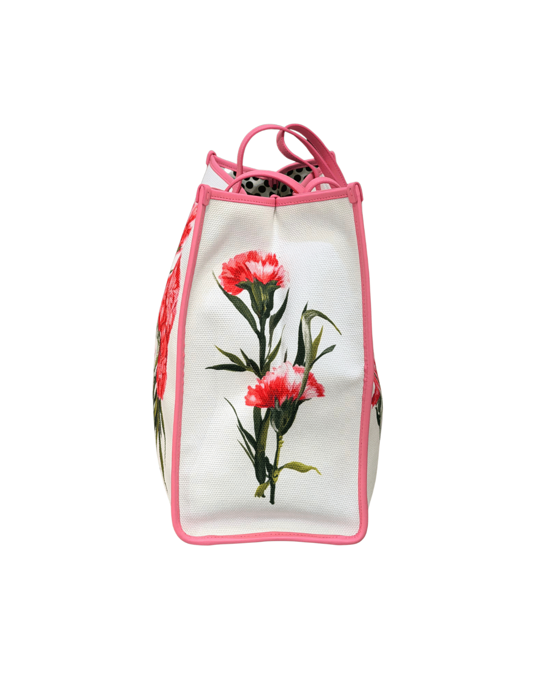 SHOPPER BAG TESSUTO STAMPA FIORI D&G
