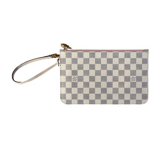 POCHETTE PIATTA DAMIER AZUR