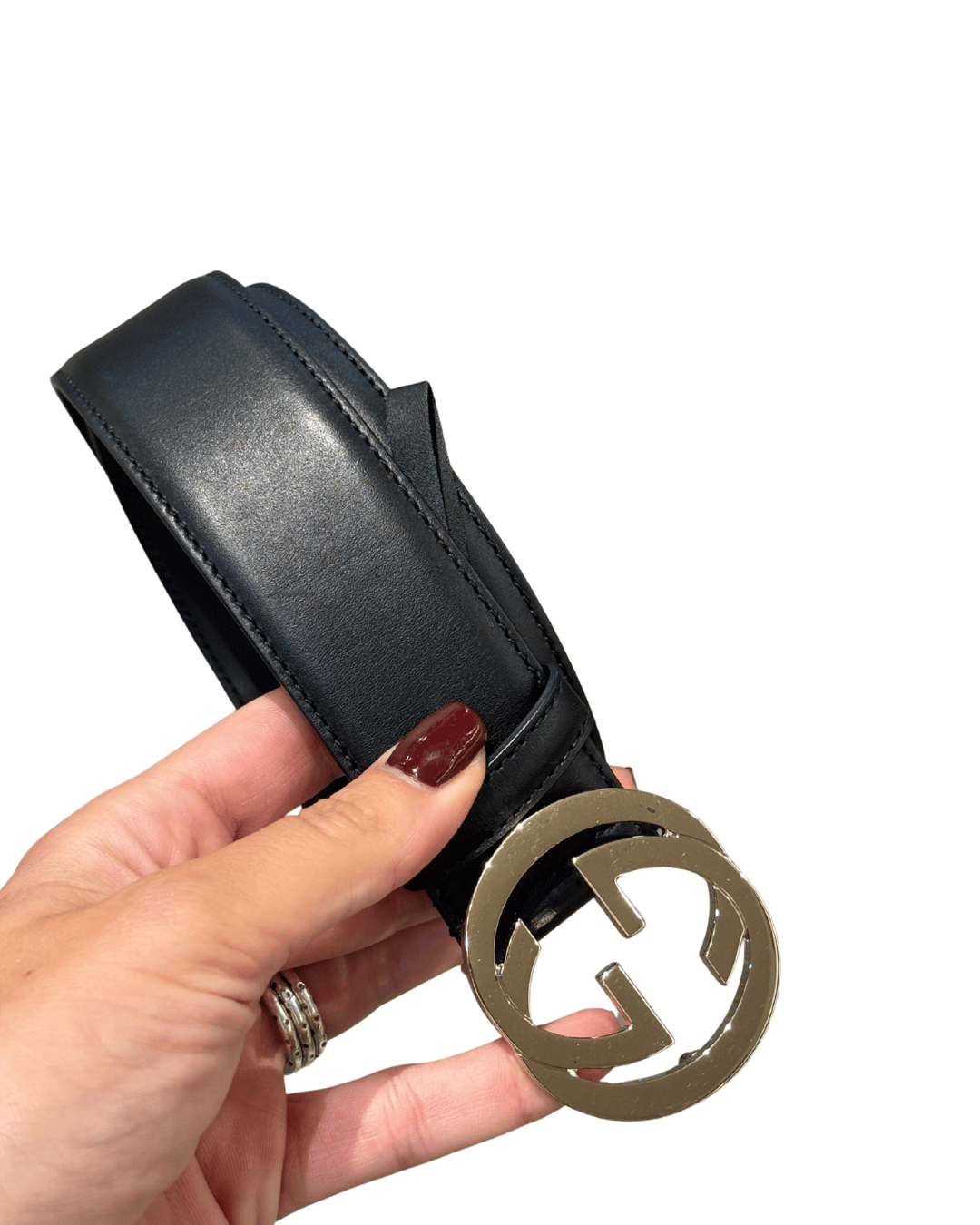 CINTURA GUCCI HARDWARE ARGENTO