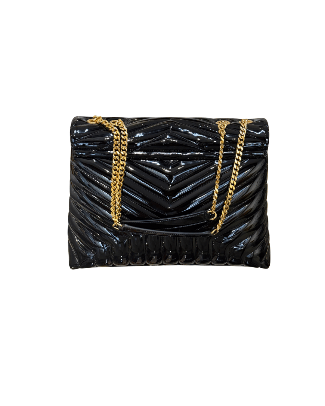 LOULOU MEDIA YSL PELLE VERNICIATA NERA