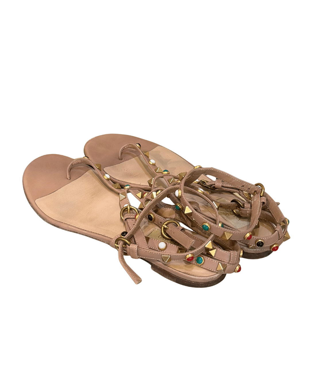 SANDALI INFRADITO VAENTINO ROCKSTUD NUDE Nr 41