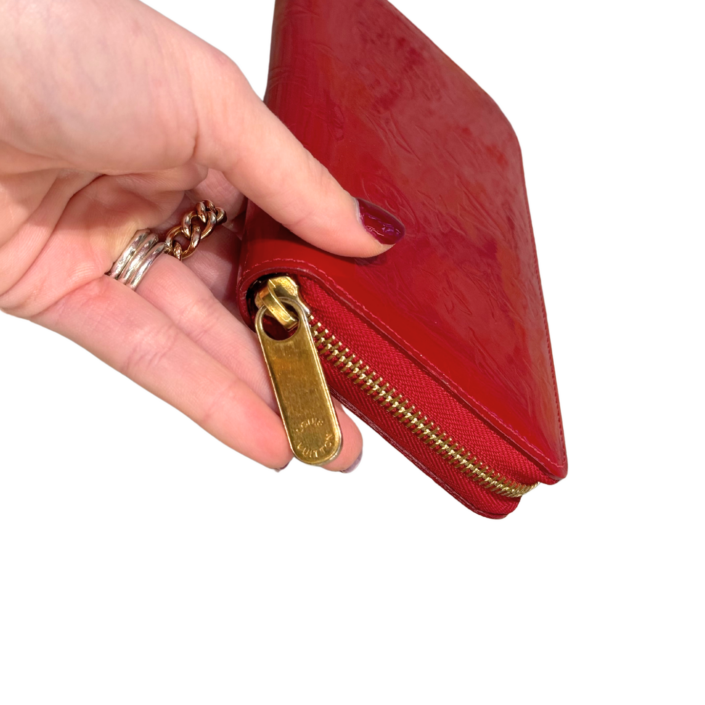 ZIPPY LOUIS VUITTON VERNIS ROSSO