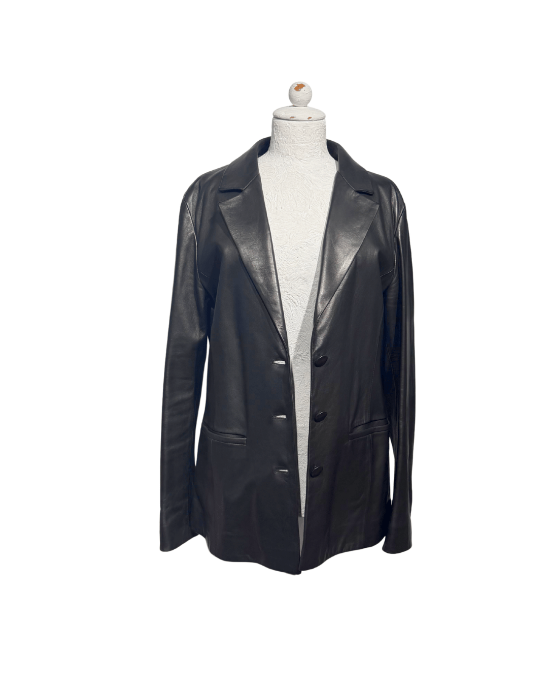 GIACCA PELLE NERA DROMe Tg XL