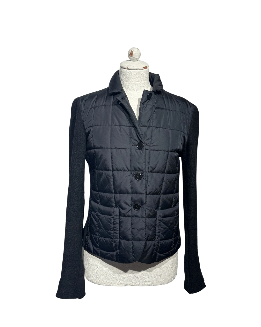 GIACCA ASPESI PIUMINO E LANA NERO