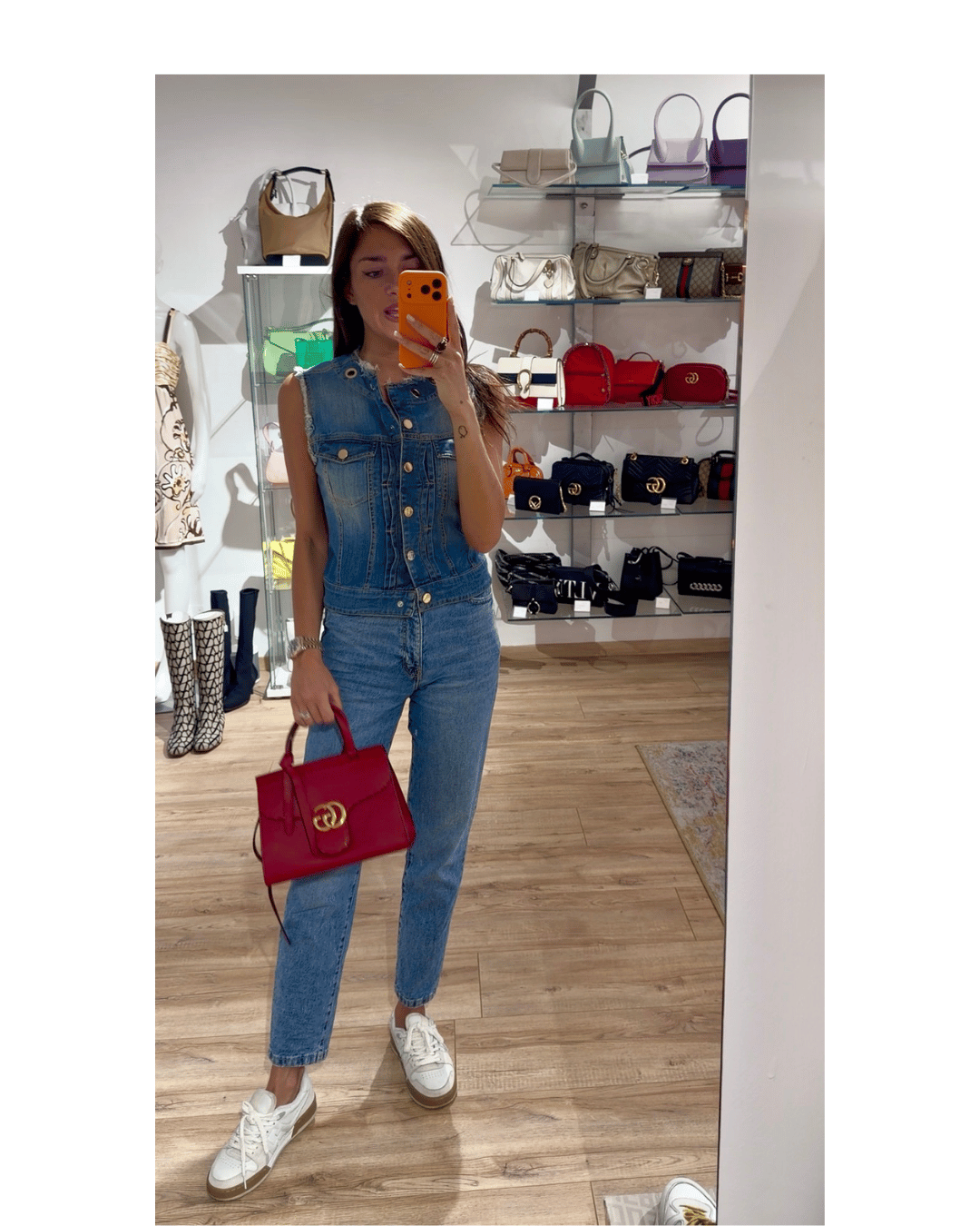 GILET DENIM ELISABETTA FRANCHI Tg 44