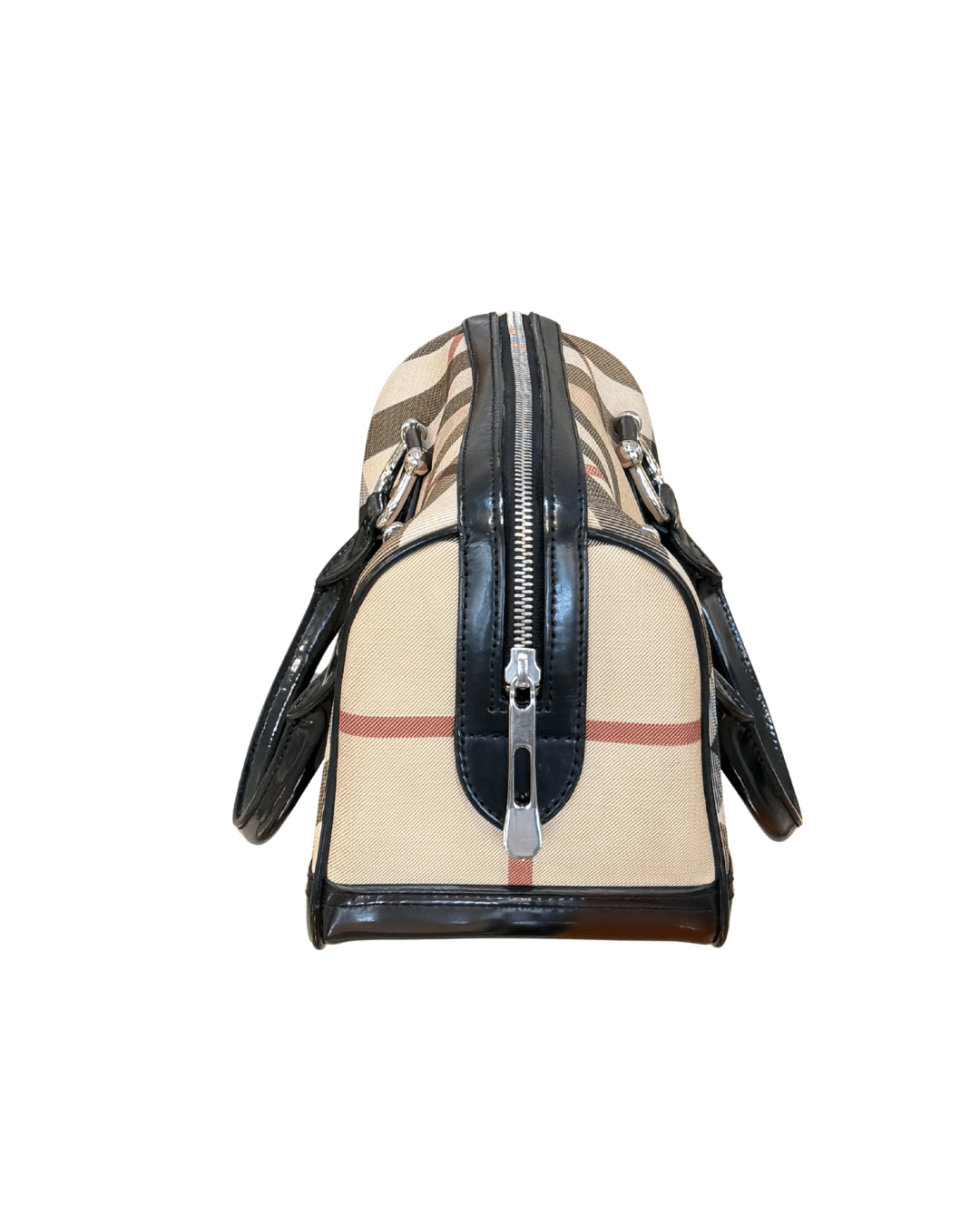 BAULETTO BOWLING BURBERRY RIFINITURE NERE