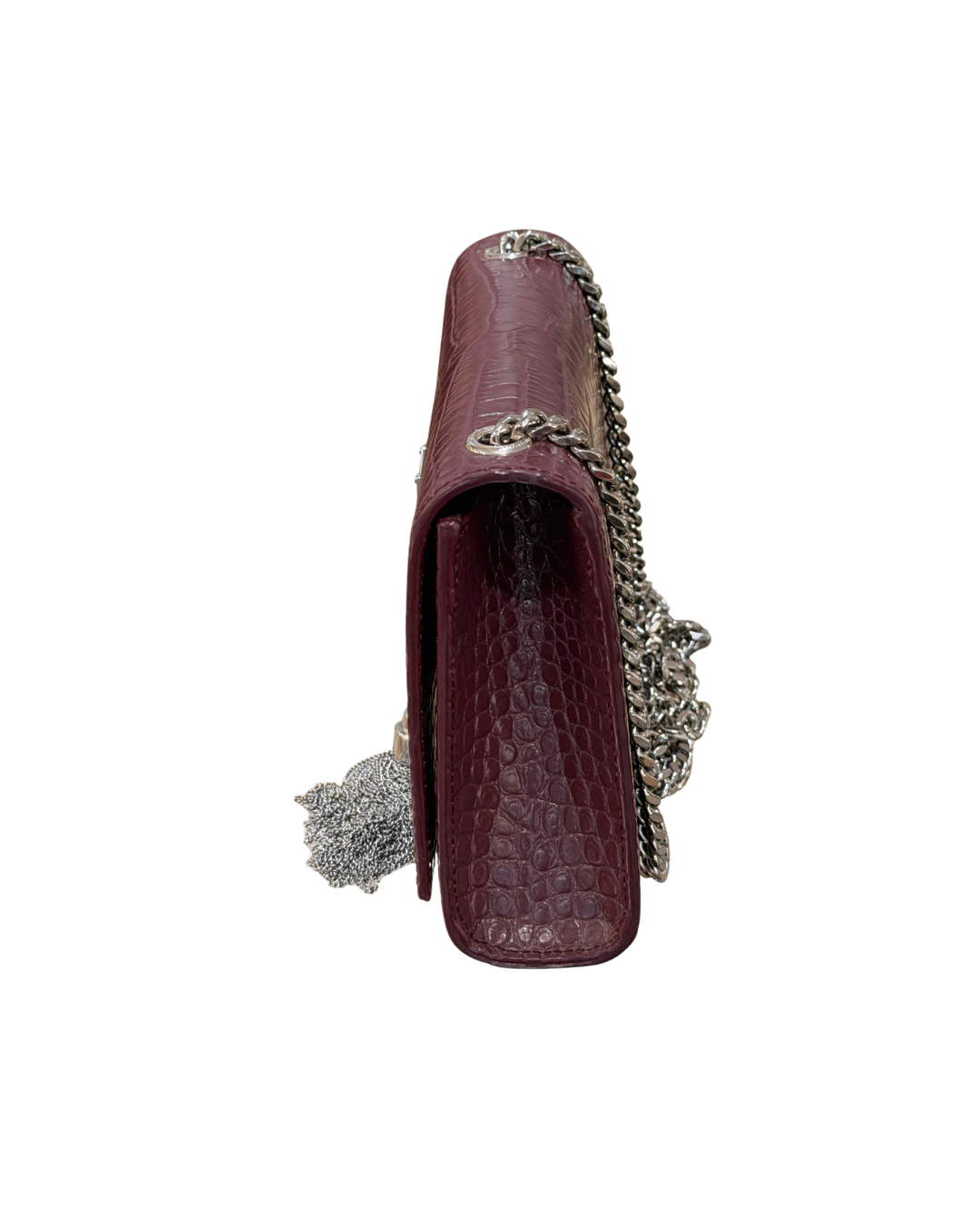 KATE SMALL YSL STAMPA COCCO MELANZANA