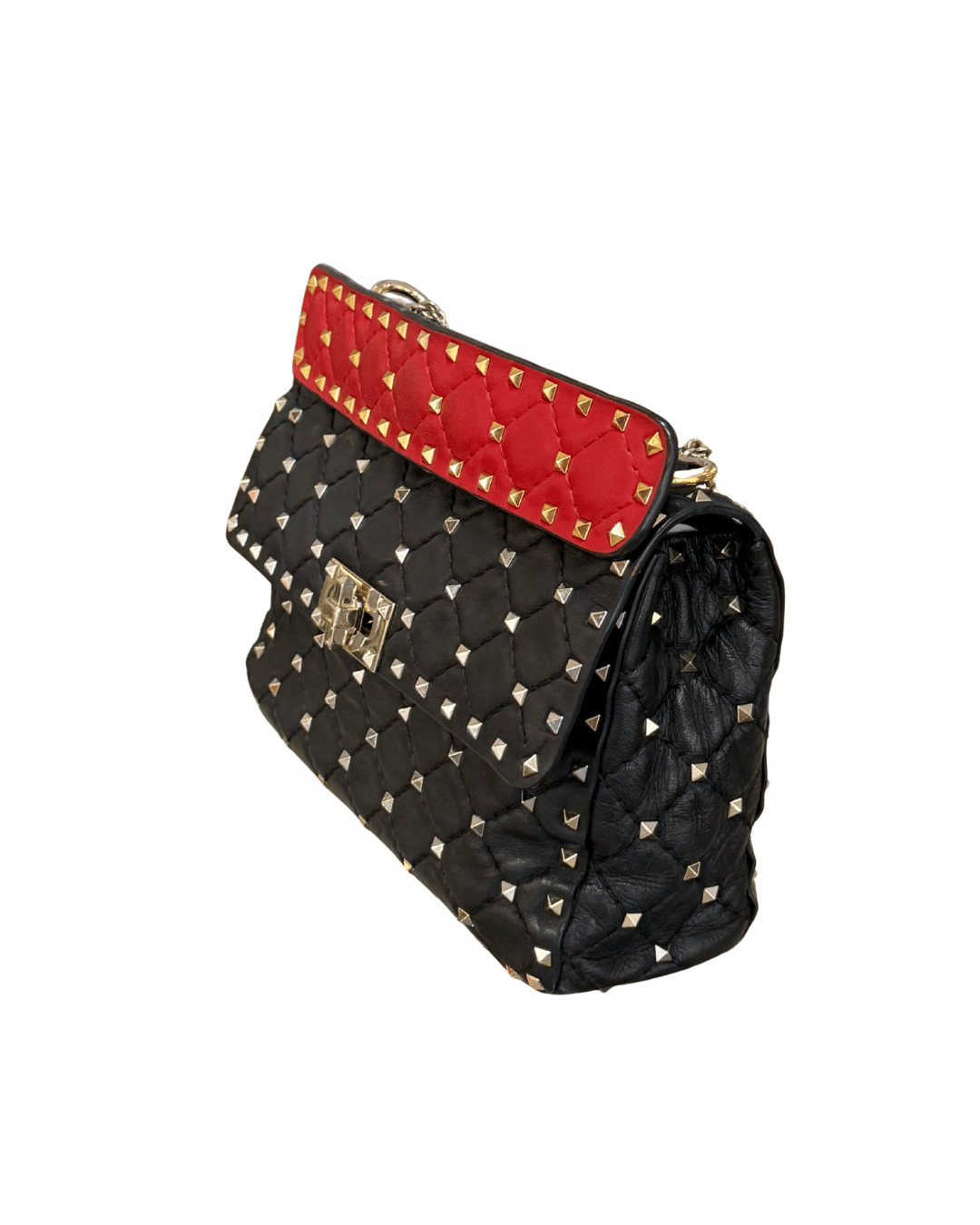 VALENTINO SPIKE MEDIA ROSSA E NERA