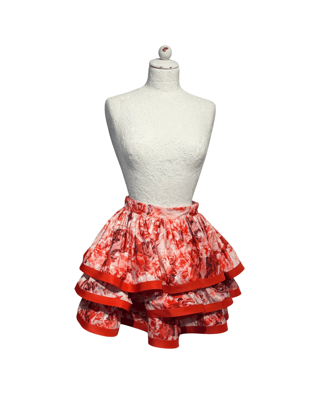 GONNA FIORI A BALZE ELISABETTA FRANCHI ROSSA Tg 40