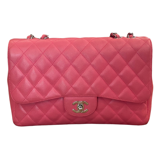 CHANEL CLASSIC FLAP JUMBO ROSA