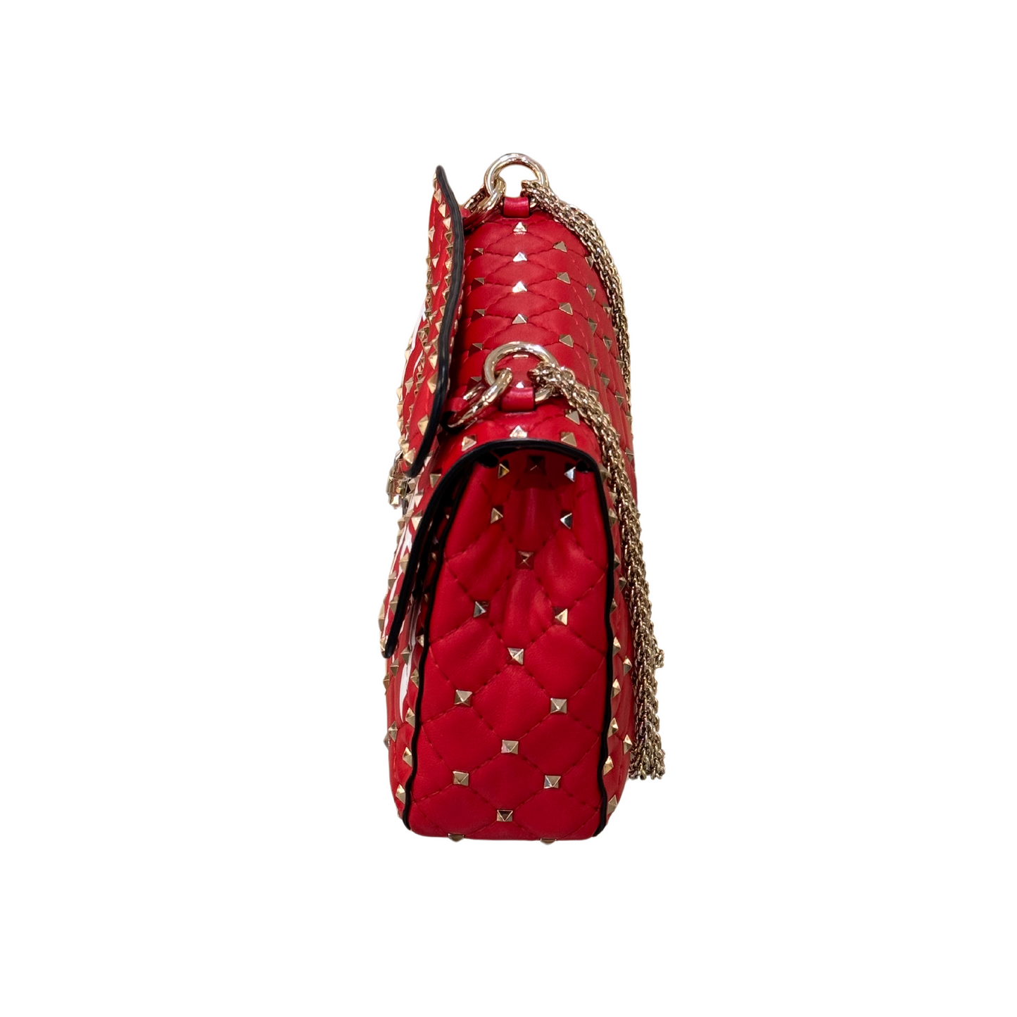VALENTINO SPIKE ROSSA SCRITTA BIANCA