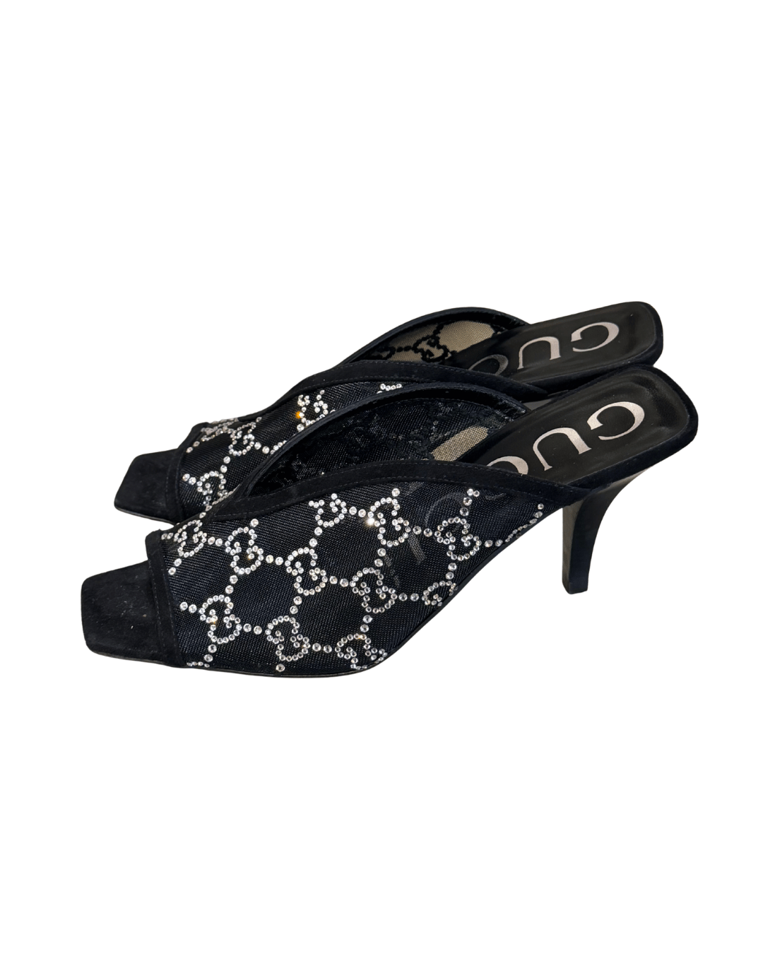 MULES GUCCI CRISTALLI E TELA MESH Nr 37