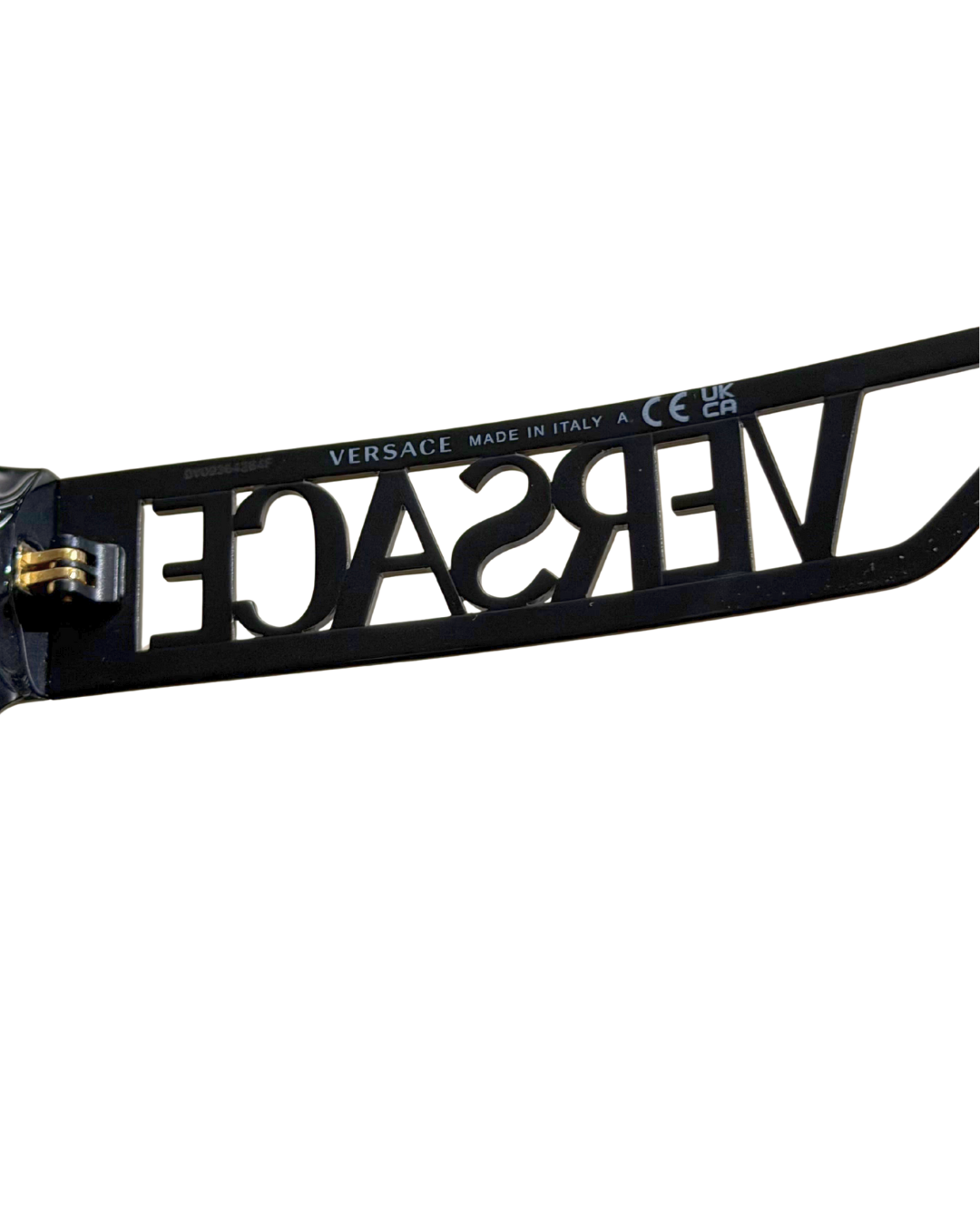 OCCHIALI VERSACE NERI LOGO CUT-OUT