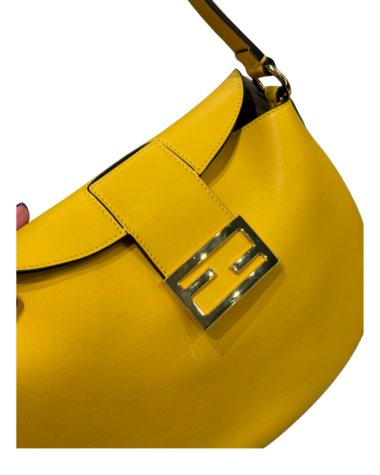 MEZZALUNA FENDI COLOR OCRA