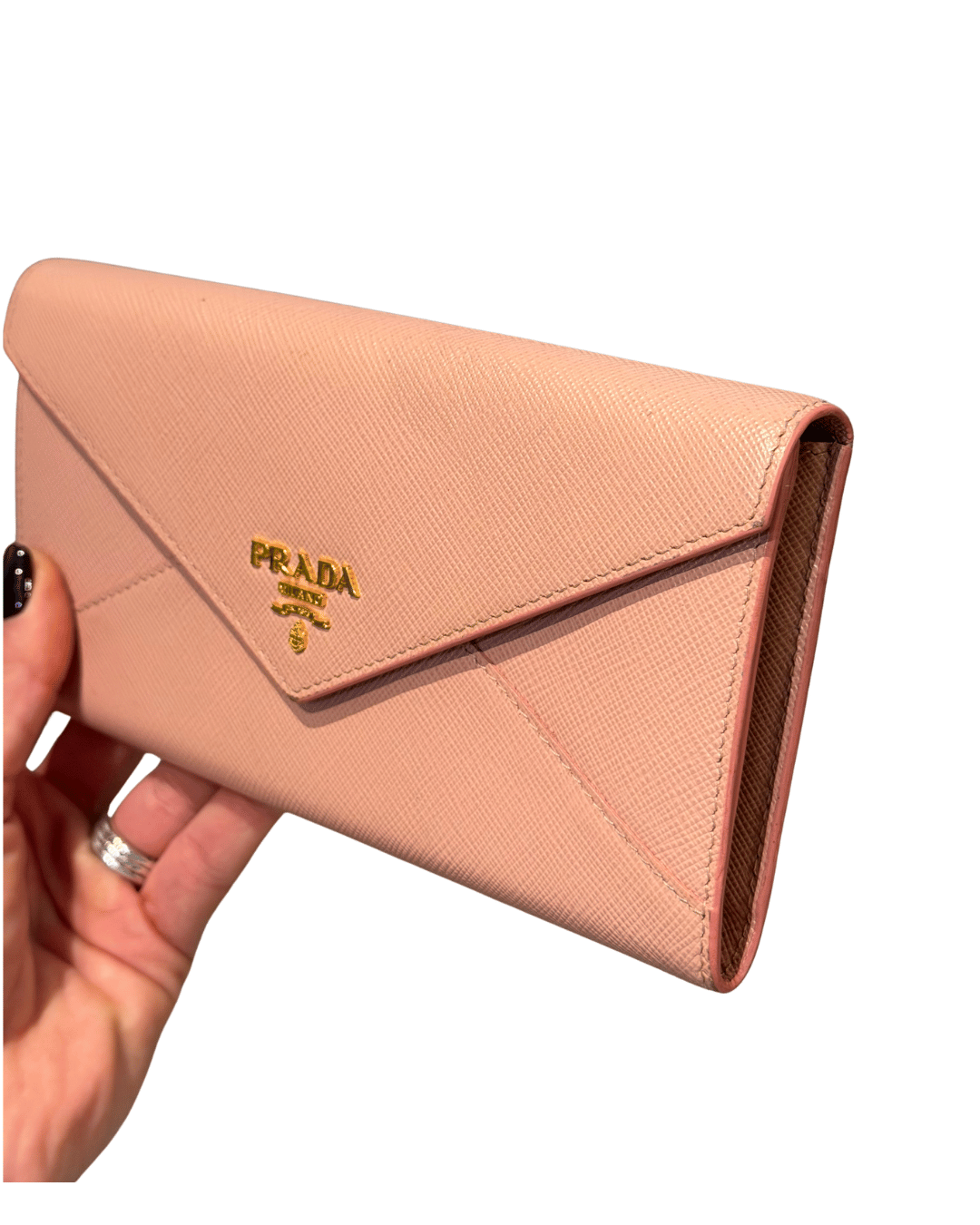 PORTAFOGLIO PRADA ROSA PELLE SAFFIANO