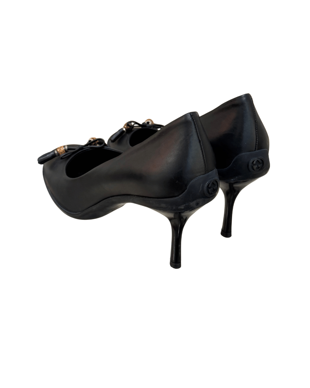 DECOLLETE GUCCI NERE DETTAGLIO BAMBU Nr 38