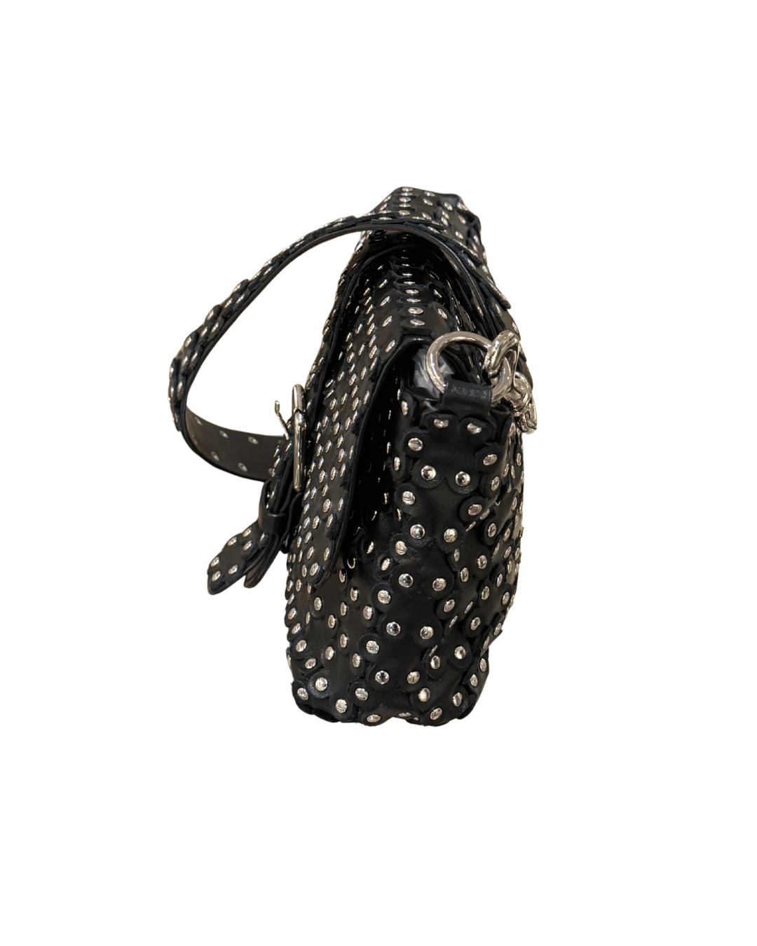 BORSA RED VALENTINO NERA CON BORCHIE