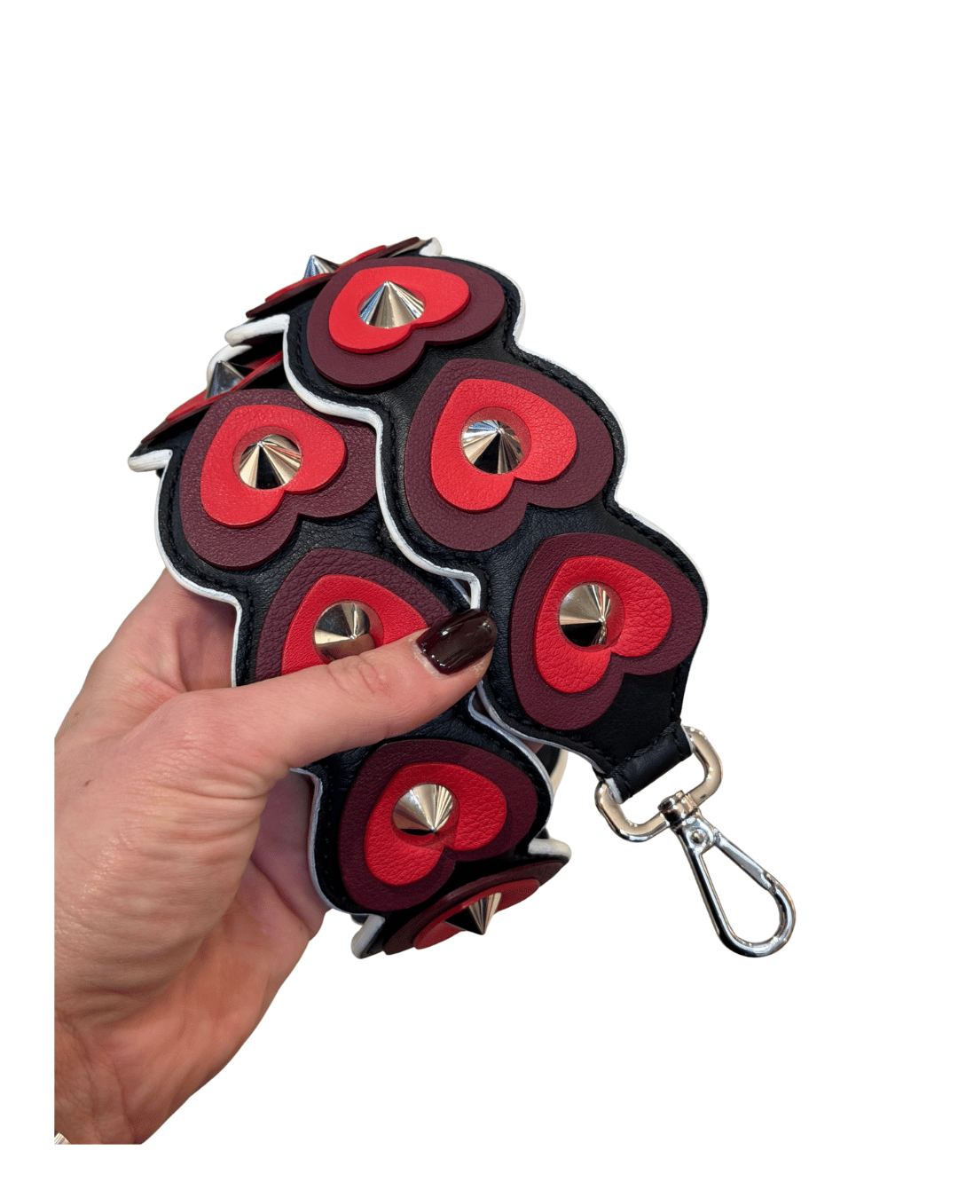 TRACOLLA "STRAP YOU" FENDI CON CUORI TRIDIMENSIONALI