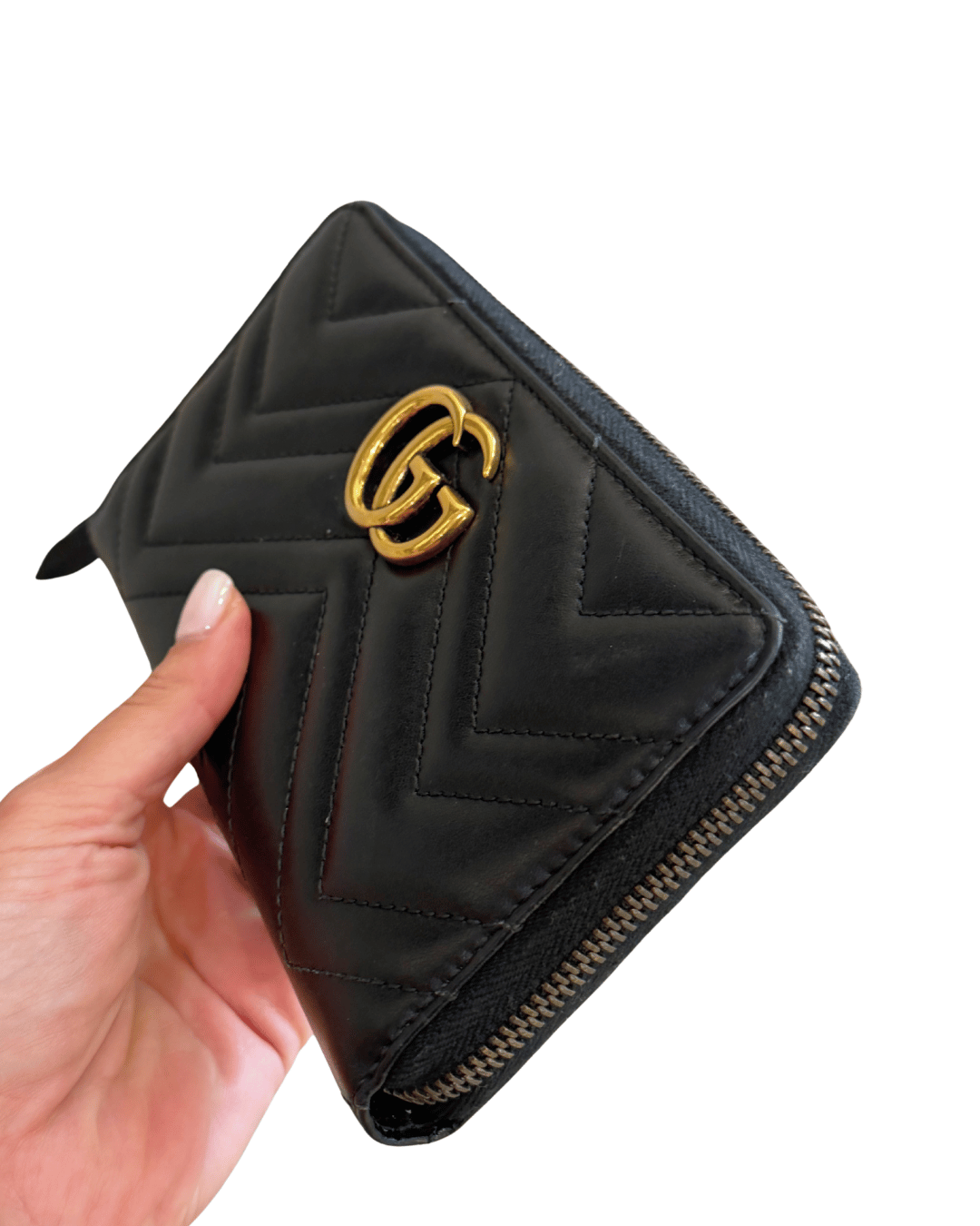 PORTAFOGLIO GUCCI MARMONT NERO PELLE MATELASSE