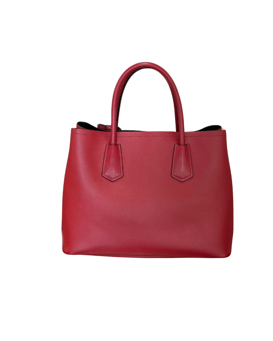 PRADA PELLE SAFFIANO ROSSA A MANO